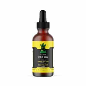 HEMX | 2000MG CBD OIL UK | FULL SPECTRUM | SUNSHINE YELLOW | 30ML